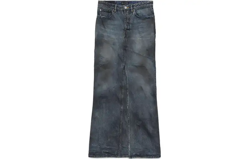 Balenciaga Maxi Skirt Light Blue
