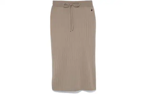 A BATHING APE Knit Long Skirts Women's Mid Length A Line Skirt