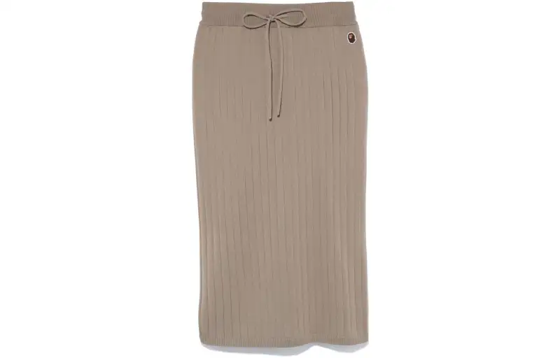 A BATHING APE Knit Long Skirts Women's Mid Length A Line Skirt