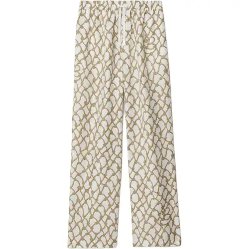 Burberry knot-print trousers