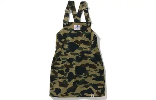 A BATHING APE Sleeveless Dresses Women's Green Moderate