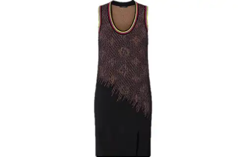 LOUIS VUITTON Monogram Pixel Knit Tank Dress