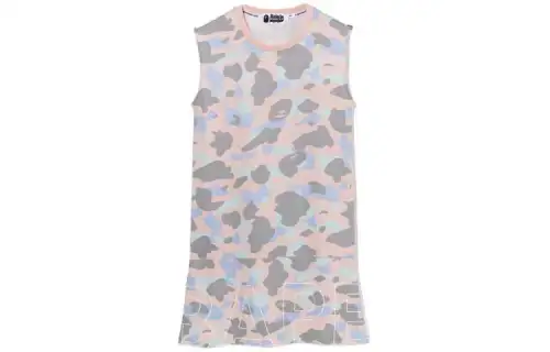 A BATHING APE Sleeveless Dresses Women's Crew Neck Moderate