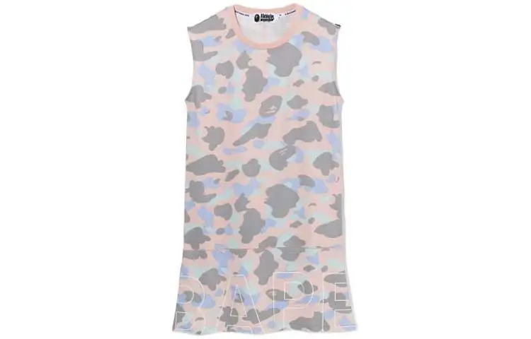 A BATHING APE Sleeveless Dresses Women's Crew Neck Moderate