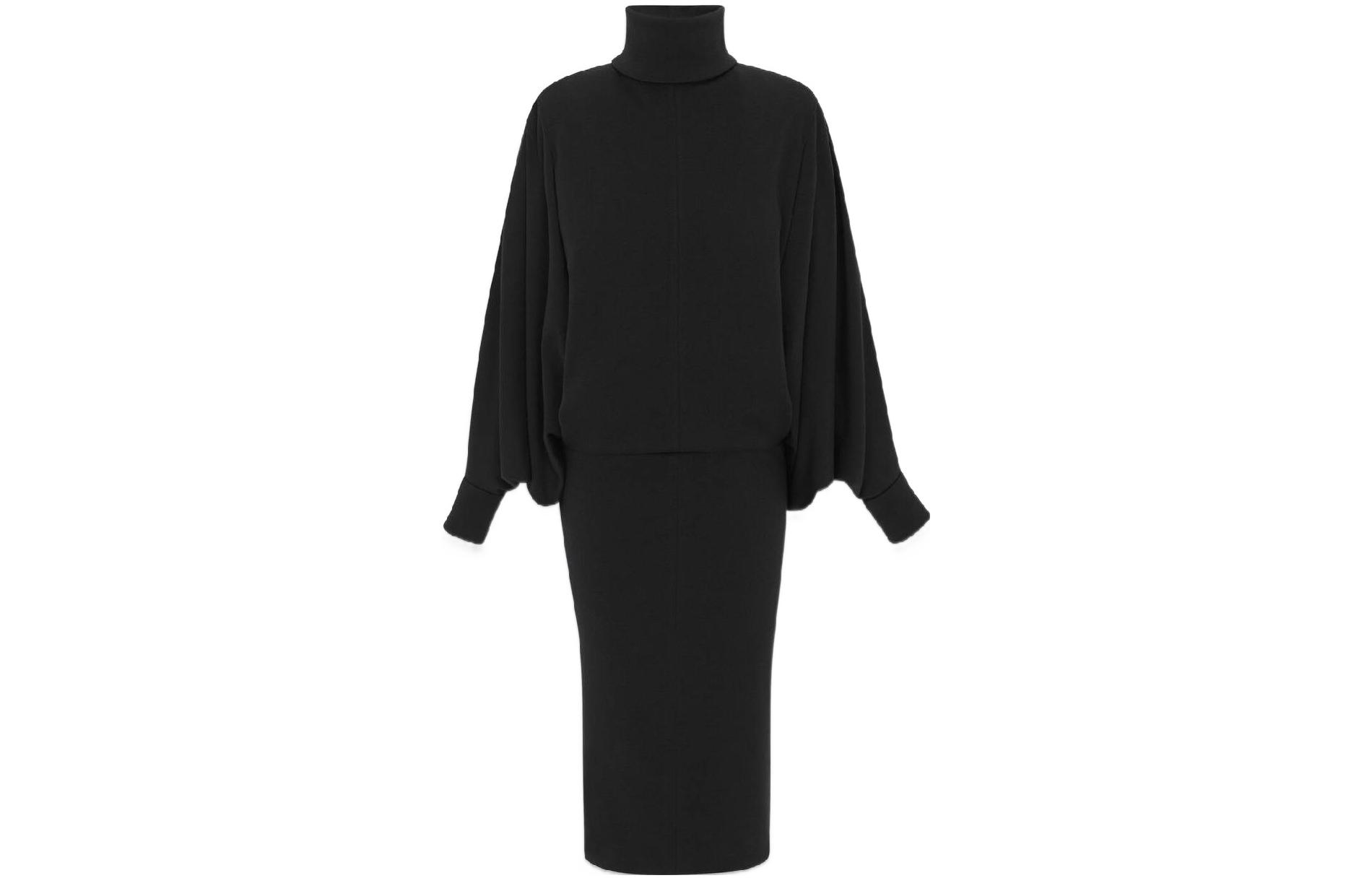 Женское платье SAINT SAINT LAURENT FW22 (черное)