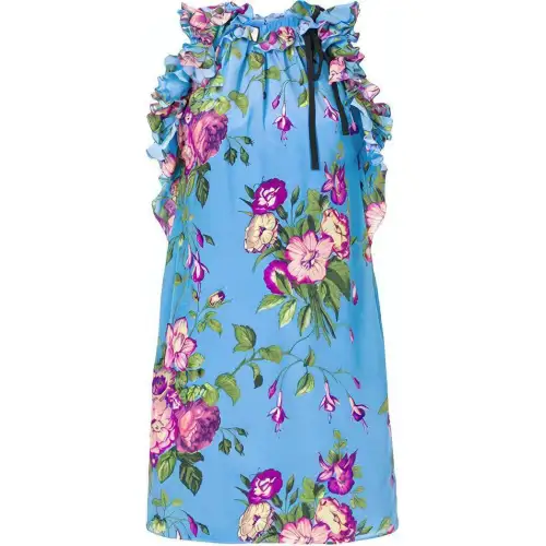GUCCI FW21 Sleeveless Dress Women's Blue