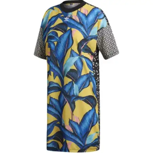 Adidas Originals Sukienka T Shirtowa Short Sleeved Dress Women's Yellow