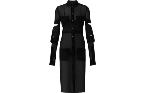 Burberry FW22 Long Sleeved Dress Women's Black