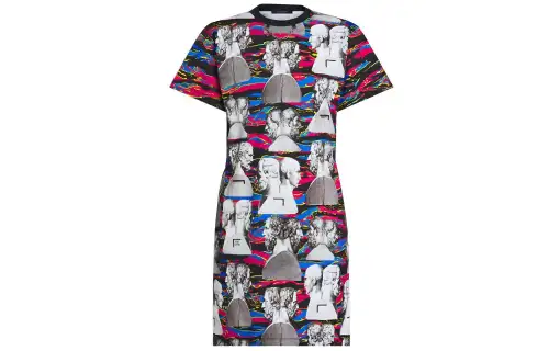 LOUIS VUITTON Short Sleeved Dress Women's Multicolor
