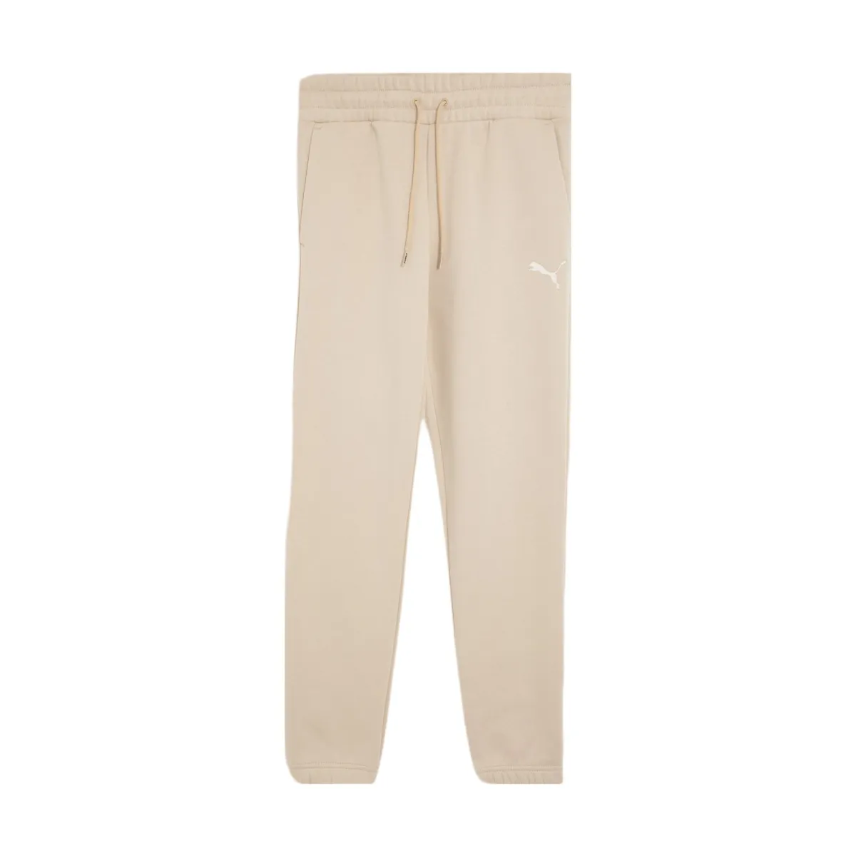 PUMA Elevated Sweat Pant Fl Thickened And Fleece Lined Mid Rise Lace Up Minimalist Style Casual Pants Women's Oat