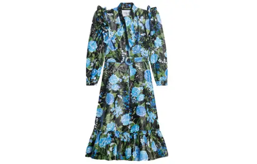 Balenciaga Long Sleeved Dresses Women's Blue Other