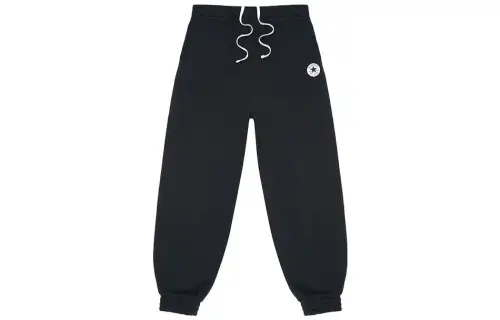 Converse Knitted Sweatpants Women's Black Moderate Cuffed Pants