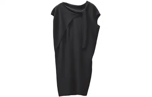 HERMES Sleeveless Dress Women's Black