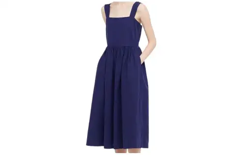 UNIQLO SS22 Camisole Dress Navy Blue