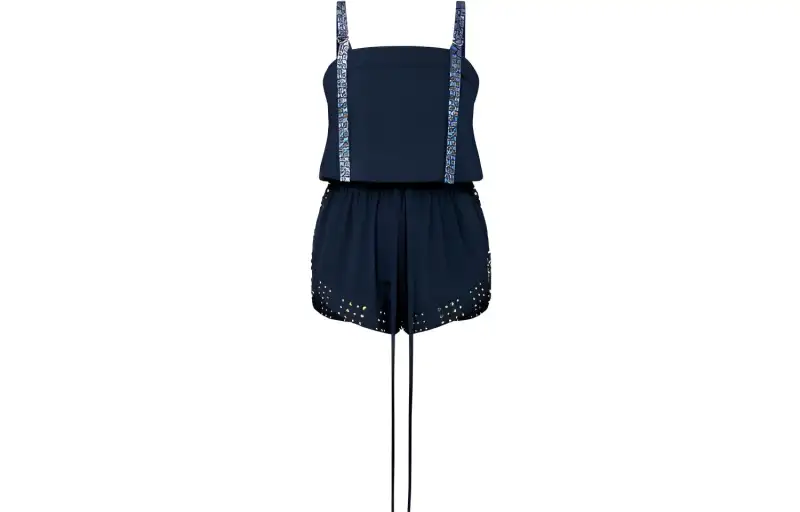 LOUIS VUITTON Clous Trim Playsuit