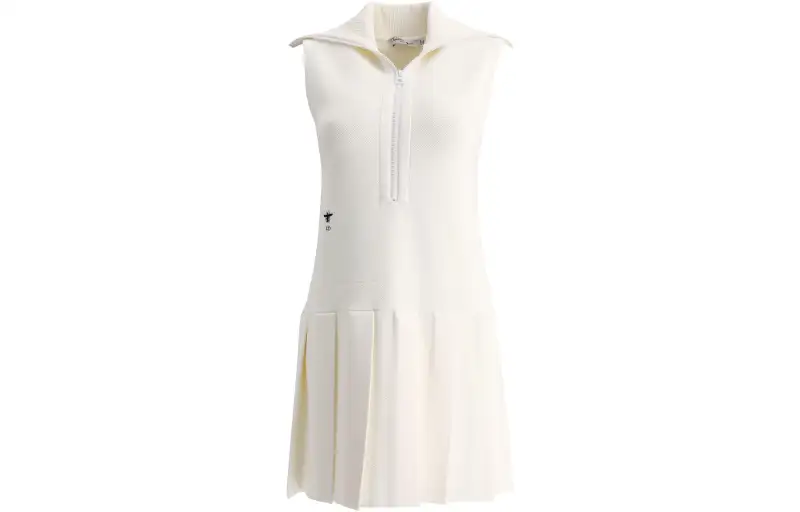 DIOR SS22 Sleeveless Dress Women's White