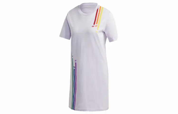 Adidas Originals Short Sleeved Dress Women's Light Purple