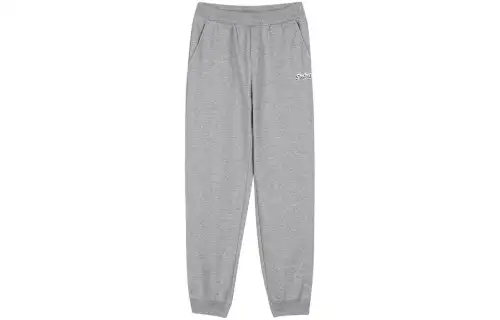 Skechers Solid Color Fleece Lined Elastic Waistband Comfortable Thermal Knitted Sweatpants Women's Medium Heather Gray