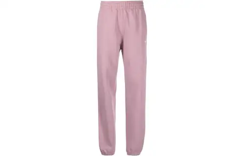 Adidas Originals Knitted Sweatpants Women's Pink Moderate Cuffed Pants