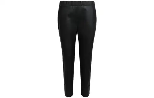 Bottega Veneta FW23 Leather Pants Women's Black