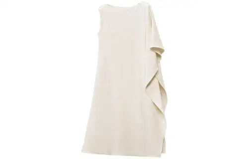 HERMES Long Sleeved Dress Women's White