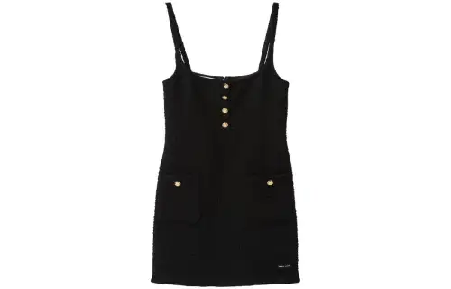 MIU MIU FW23 Slip Dress Women's Black