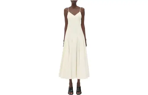 Bottega Veneta SS23 Slip Dress Women's White