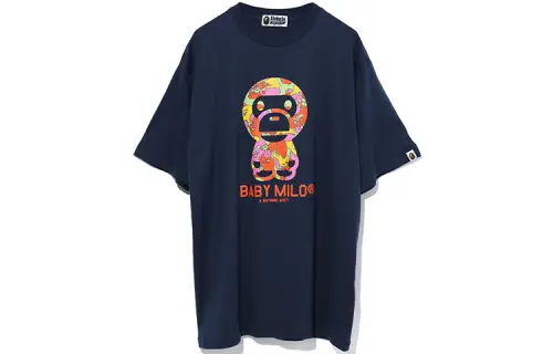 A BATHING APE Short Sleeved Dresses Women's Crew Neck