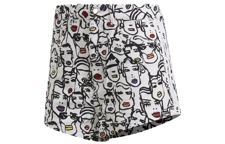 Adidas Originals X FIORUCCI Casual Shorts Women's Multicolor Moderate