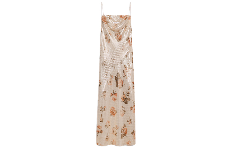 CELINE Sleeveless Dresses Women's Yellow Crew Neck Moderate