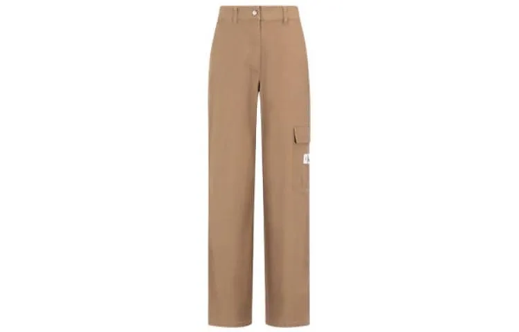 CALVIN KLEIN Cargo Pants Women's Coffee Brown