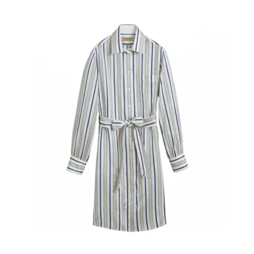 Burberry Long Sleeved Dress Women's White