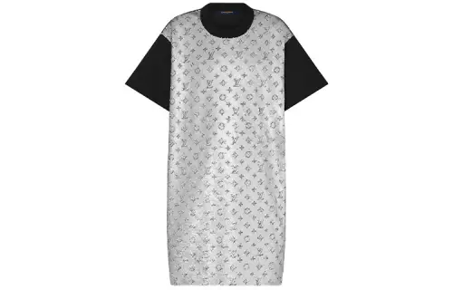 LOUIS VUITTON Short Sleeved Dress Women's Multicolor