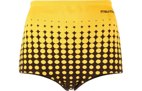 MIU MIU Casual Shorts Women's Yellow Moderate