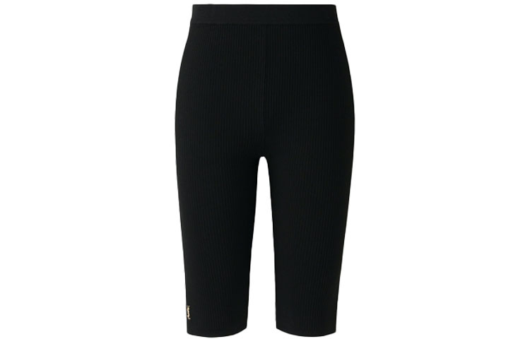 Saint Laurent ribbed knit rider shorts