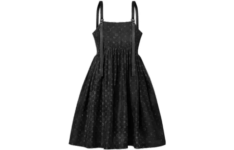 LOUIS VUITTON Sleeveless Dress Women's Black