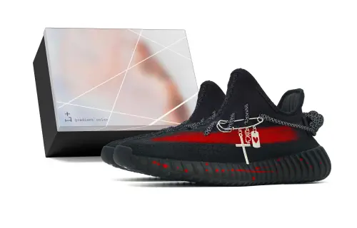 Adidas Originals Yeezy Boost 350 V2 Low top Casual Shoes Unisex Black