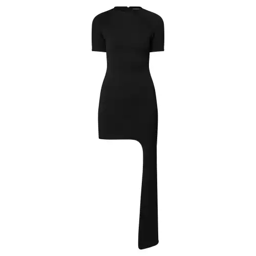 LOUIS VUITTON Asymmetrical Hem T-Shirt Dress