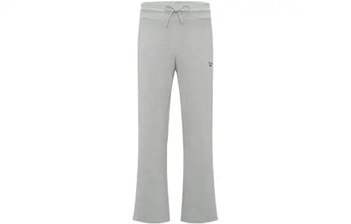 Reebok Knitted Sweatpants Women's Medium Heather Gray Moderate Wide Leg Pants