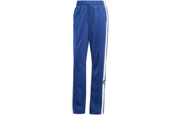 Adidas originals adicolor series Adibreak Tracksuit Bottoms Retro sports side stripes color-blocked elastic waist knitted sweatpants women's dark blue