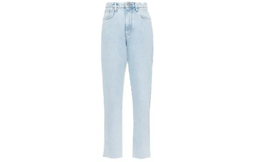 MIU MIU Jeans Women's Blue Moderate Tapered Pants