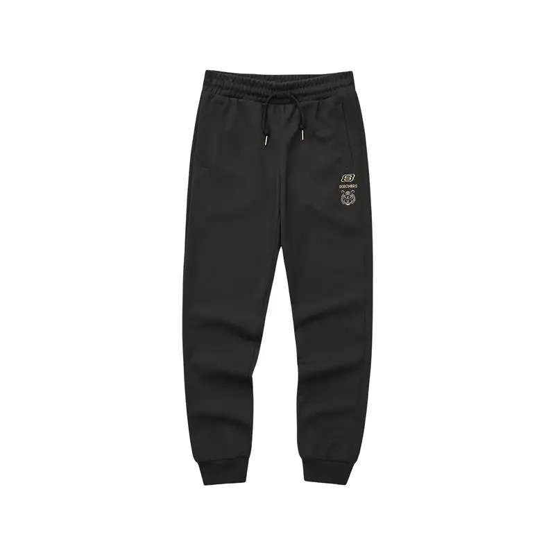 Skechers New Year Knitted Sweatpants Women's Carbon Black Moderate Cuffed Pants