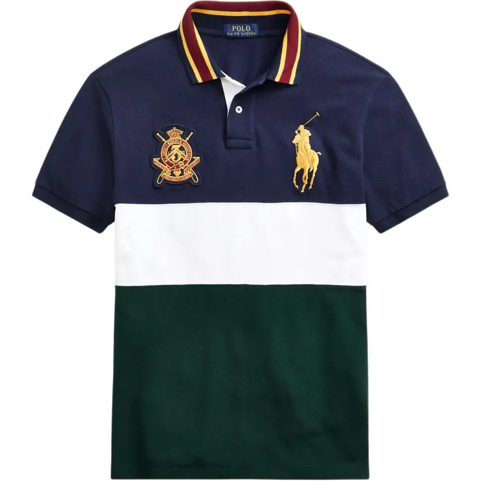 Polo Ralph Lauren Big Pony SS24 Polo Shirt Custom Slim Fit Men's Green