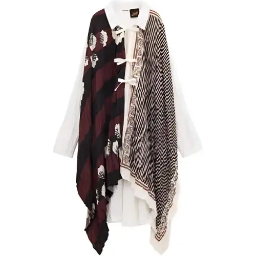 LOEWE X Paulas Ibiza Pleated Tunic Dress