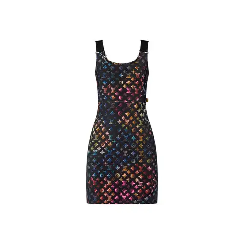 Lv Neon Mahina Monogram Fitted Dress
