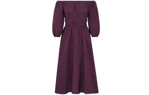 DIOR Long Sleeved Dress Women's Purple