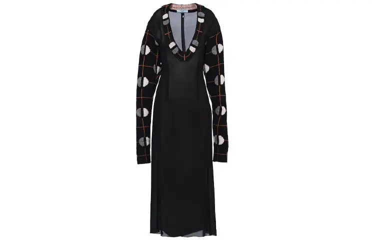 PRADA Long Sleeved Dress Women's Black
