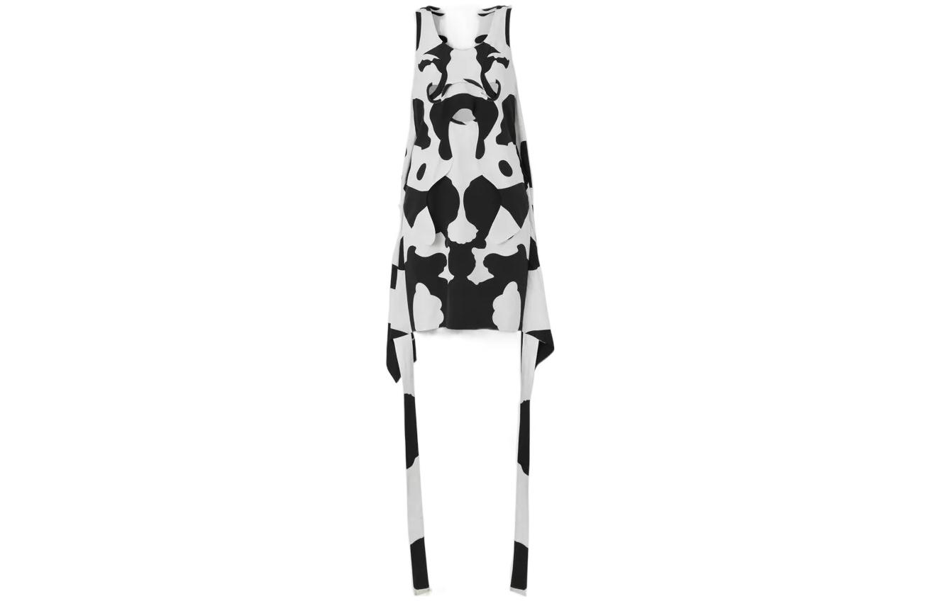 Женское платье Burberry Cow Print (черное)
