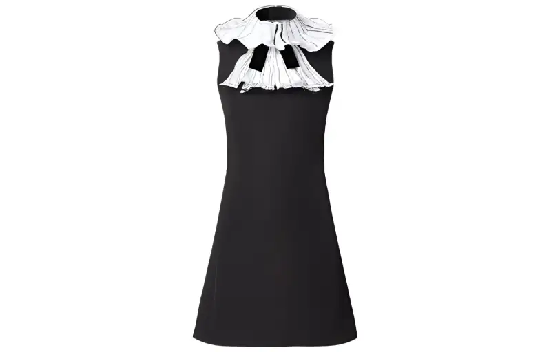 LOUIS VUITTON Sleeveless Dress Women's Black