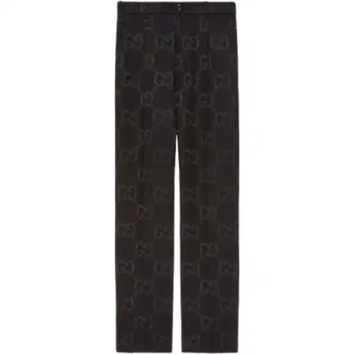 GUCCI Suit Pants Women's Black Moderate Straight Fit Pants